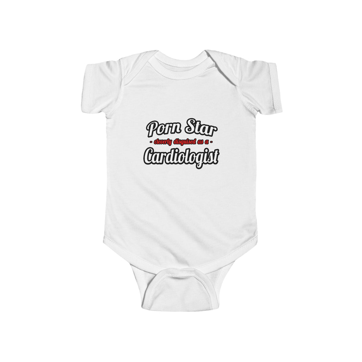 Porn Star...Cardiologist (2) - Infant Fine Jersey Bodysuit
