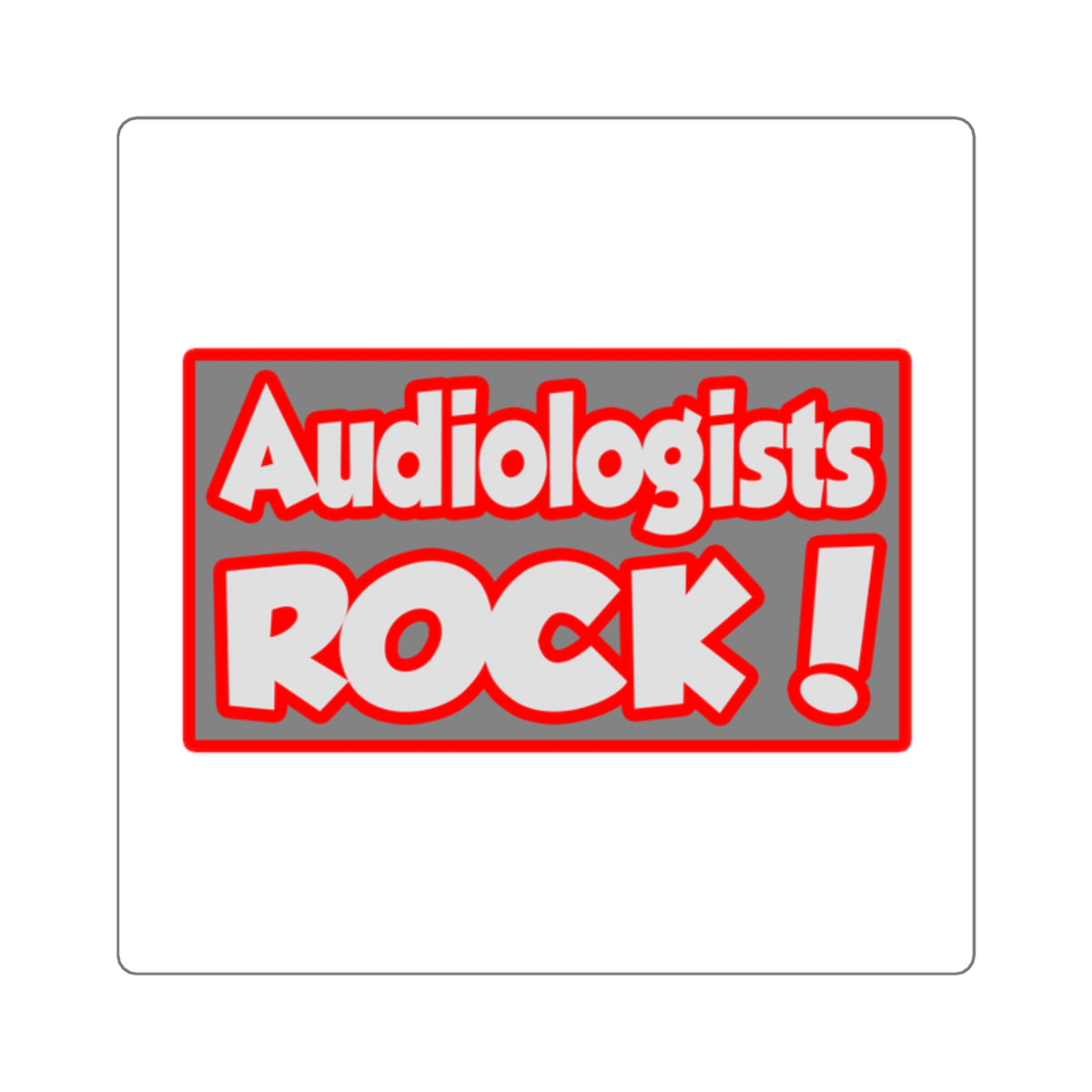 Audiologists Rock! - Square Stickers