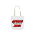 Superhero...Nurse - Canvas Tote Bag, 5-Color Straps