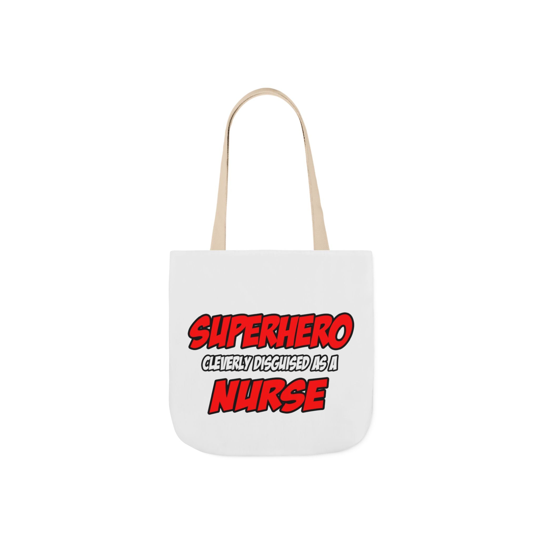 Superhero...Nurse - Canvas Tote Bag, 5-Color Straps