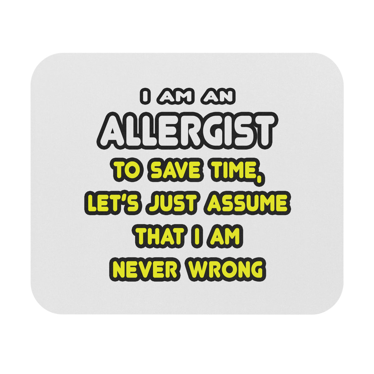 Funny Allergist T Shirts and Gifts - Mouse Pad (Rectangle)