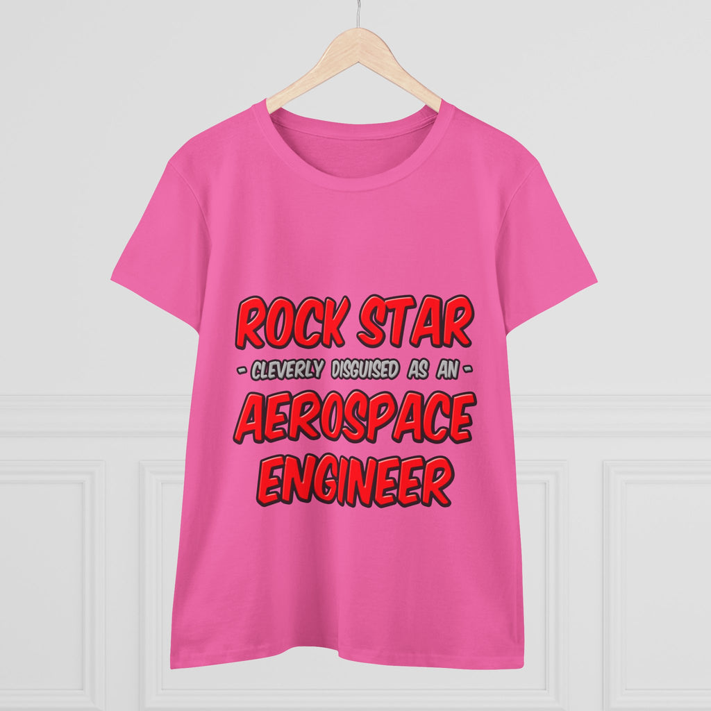 Rock Star...Aerospace Engineer - Women's Midweight Cotton Tee