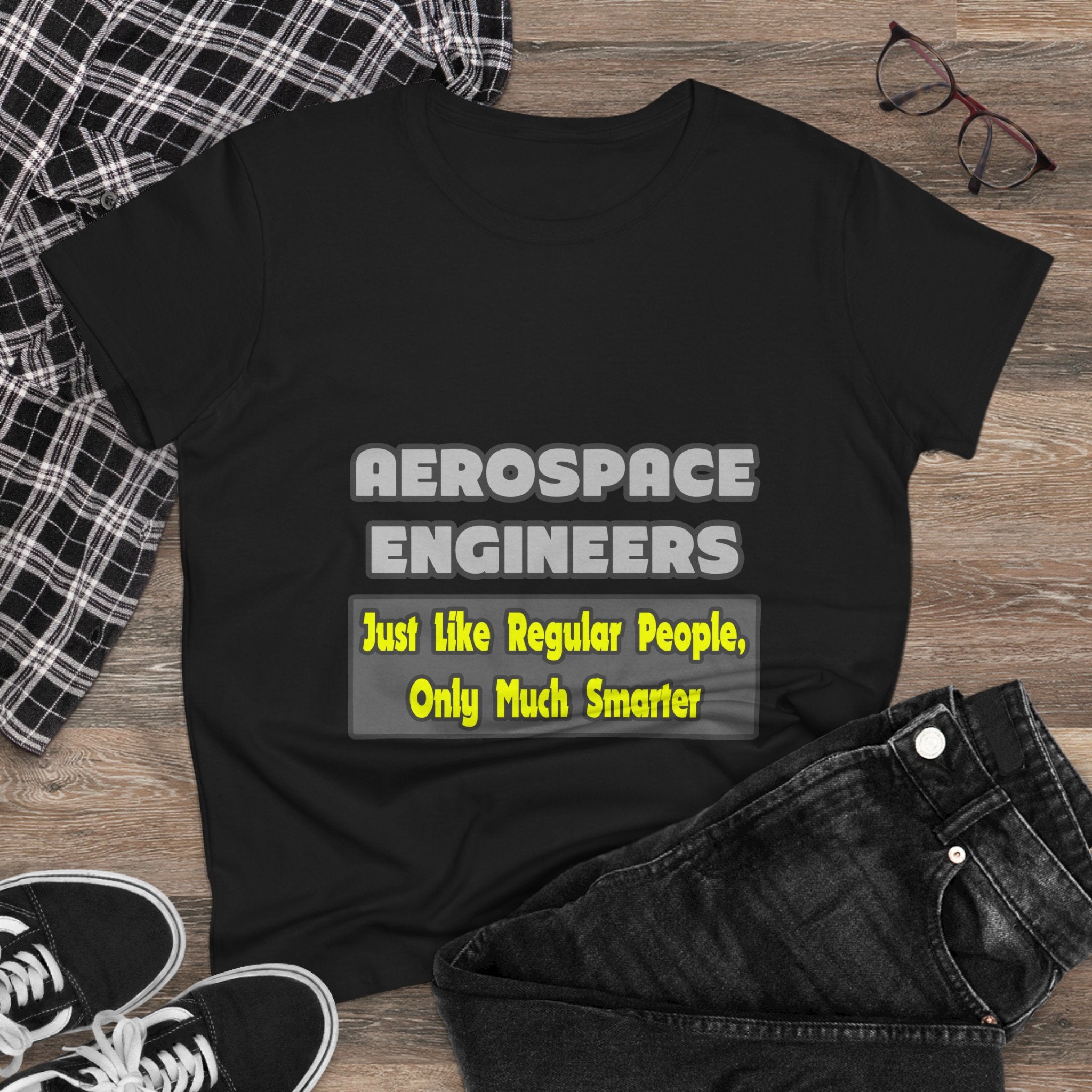 Aerospace Engineers...Smarter - Women's Midweight Cotton Tee