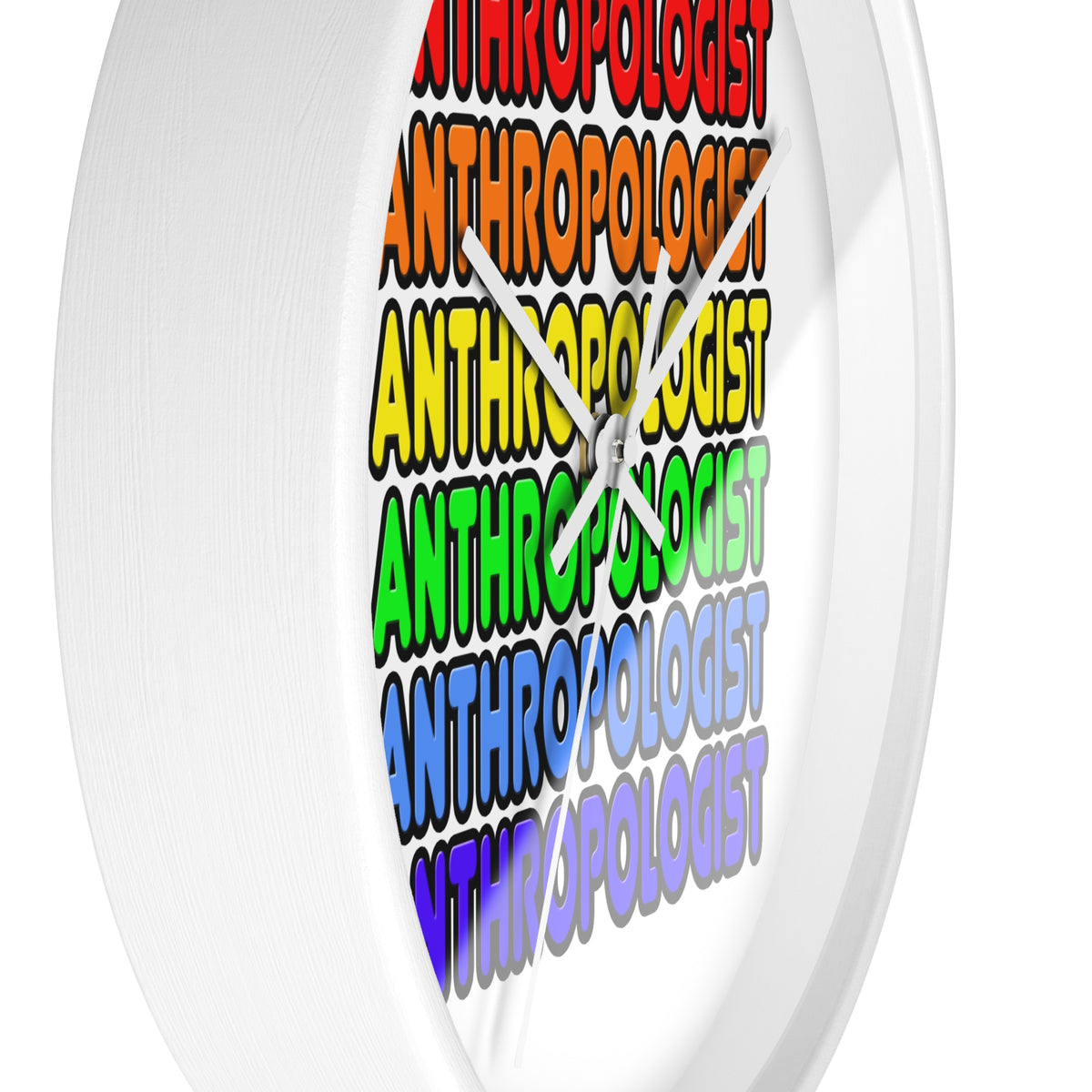 Rainbow Anthropologist - Wall Clock