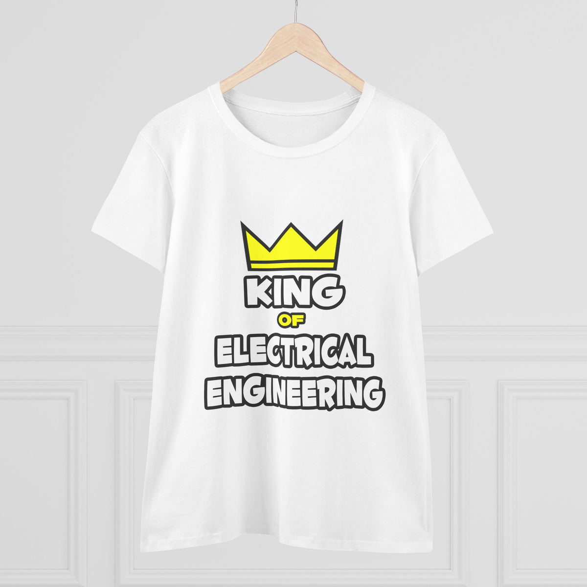 King of Electrical Engineering - Women's Midweight Cotton Tee