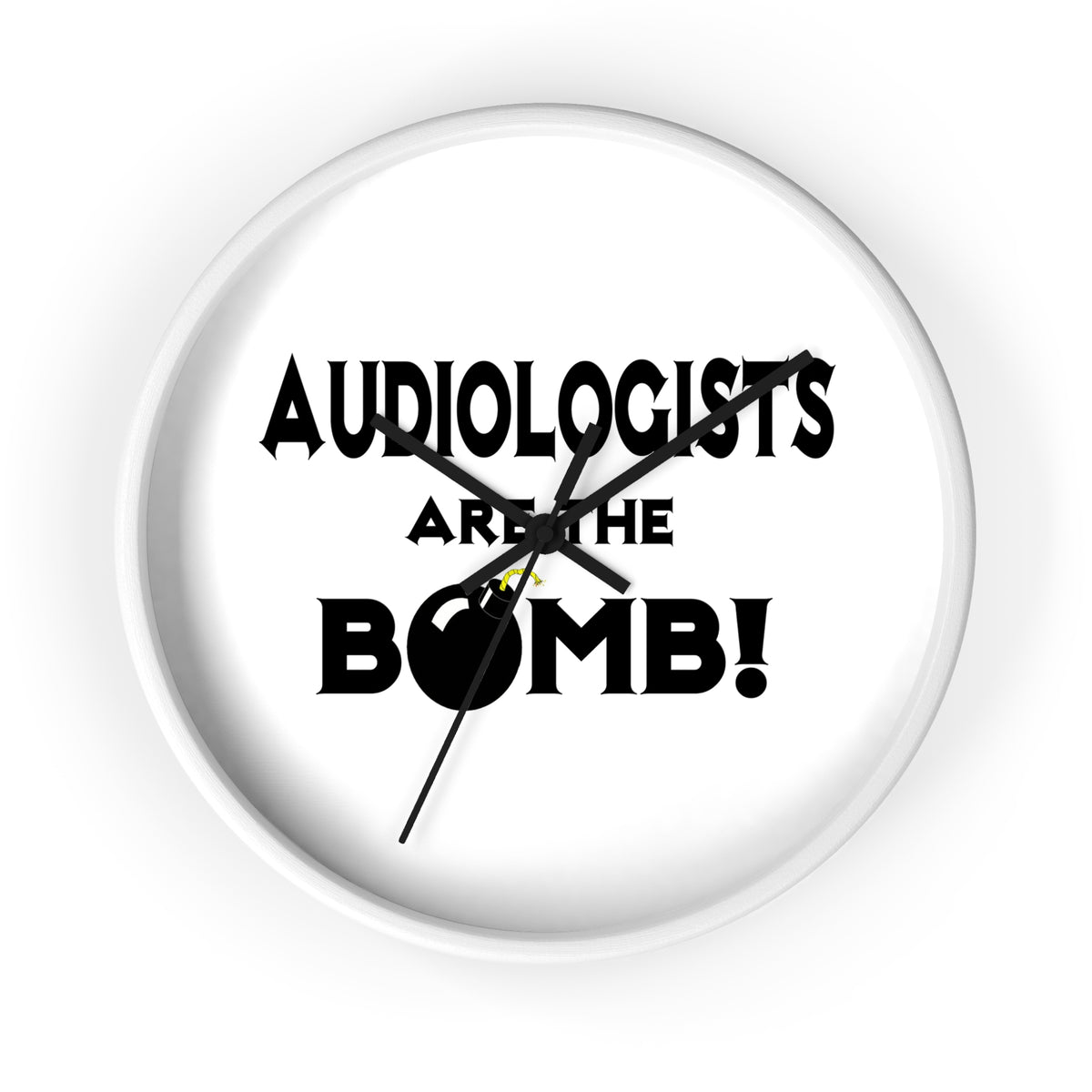 Audiologists Are The Bomb! - Wall Clock