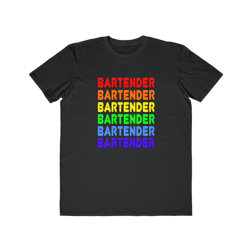 Rainbow Bartender - Men's Lightweight Fashion Tee