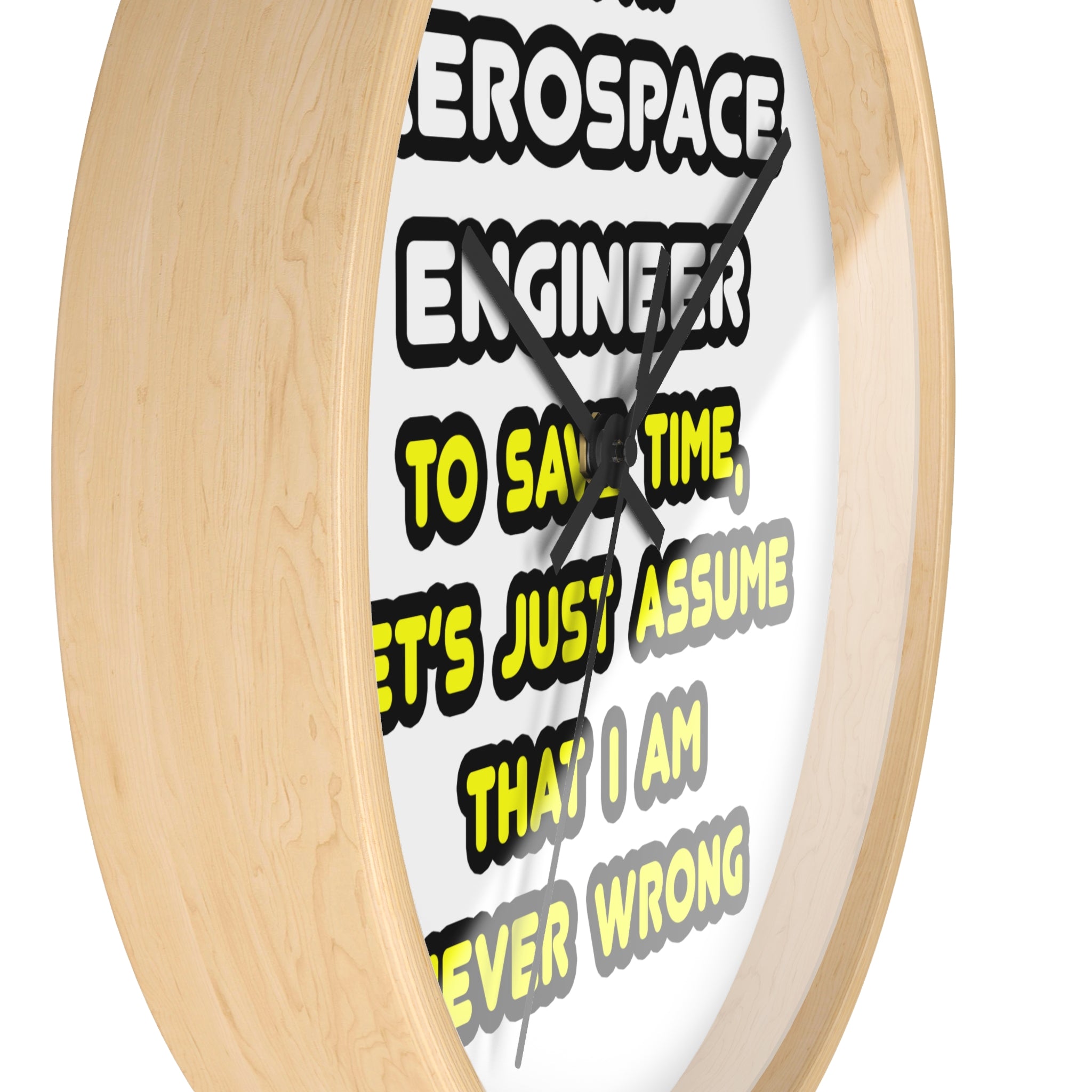 Funny Aerospace Engineer T Shirts and Gifts - Wall Clock