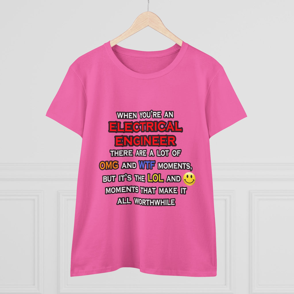 Funny Electrical Engineer ... OMG WTF LOL - Women's Midweight Cotton Tee