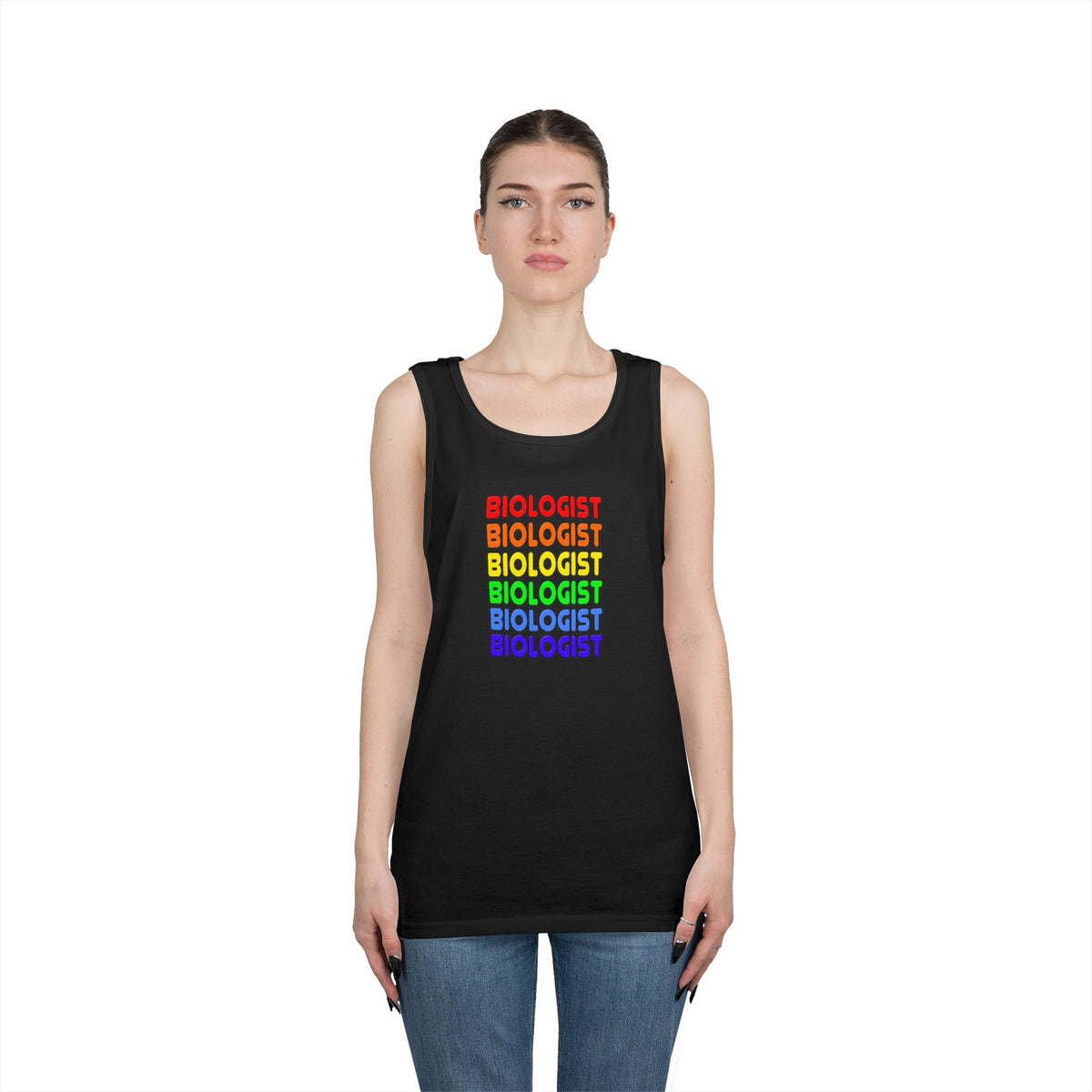 Rainbow Biologist - Unisex Heavy Cotton Tank Top