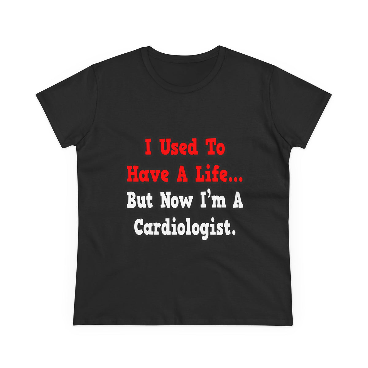 I Used to Have a Life...Cardiologist - Women's Midweight Cotton Tee