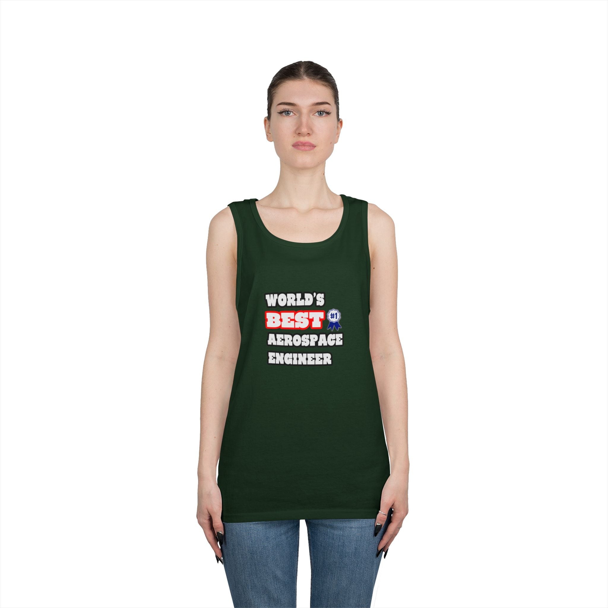 World's Best Aerospace Engineer - Unisex Heavy Cotton Tank Top