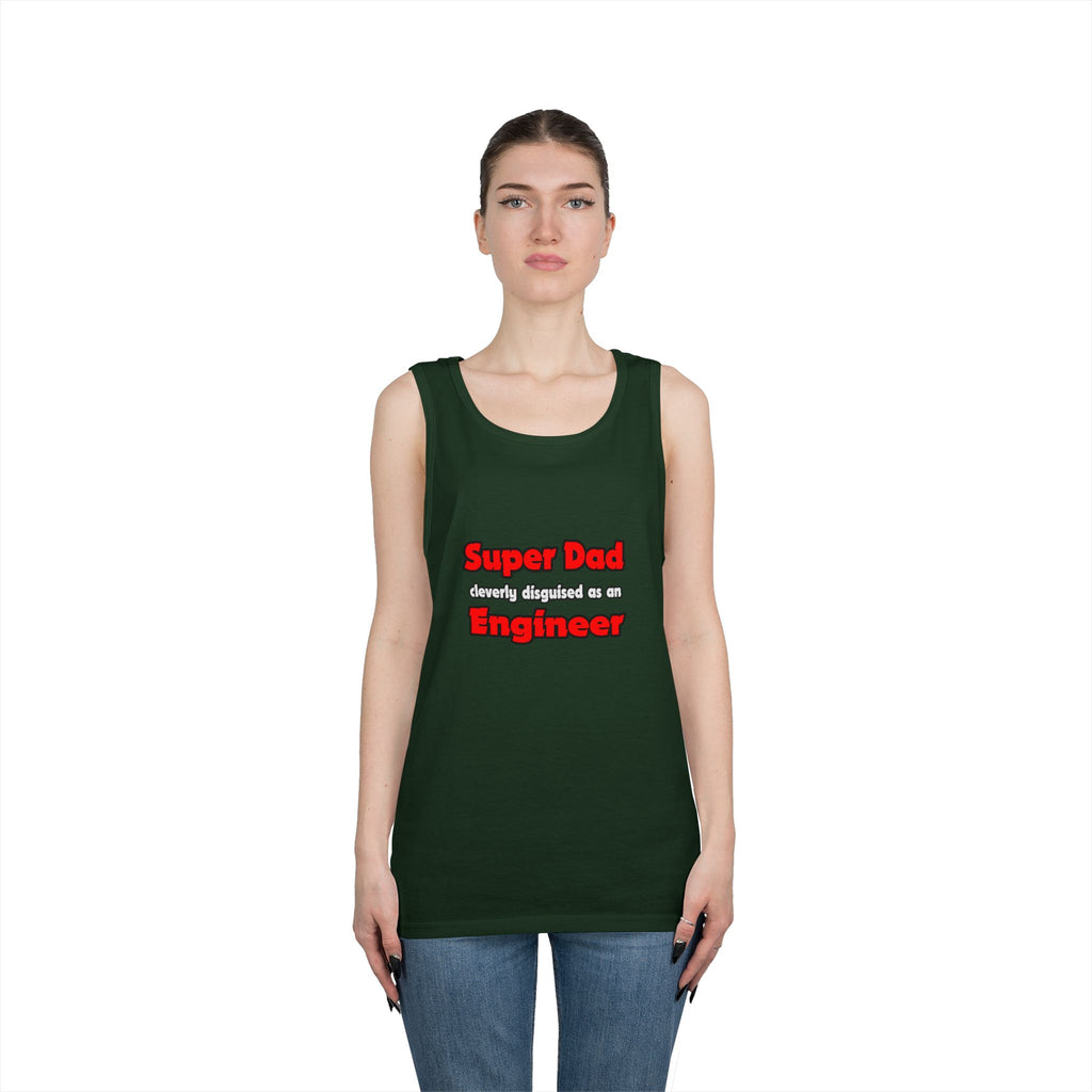 Super Dad ... Engineer - Unisex Heavy Cotton Tank Top