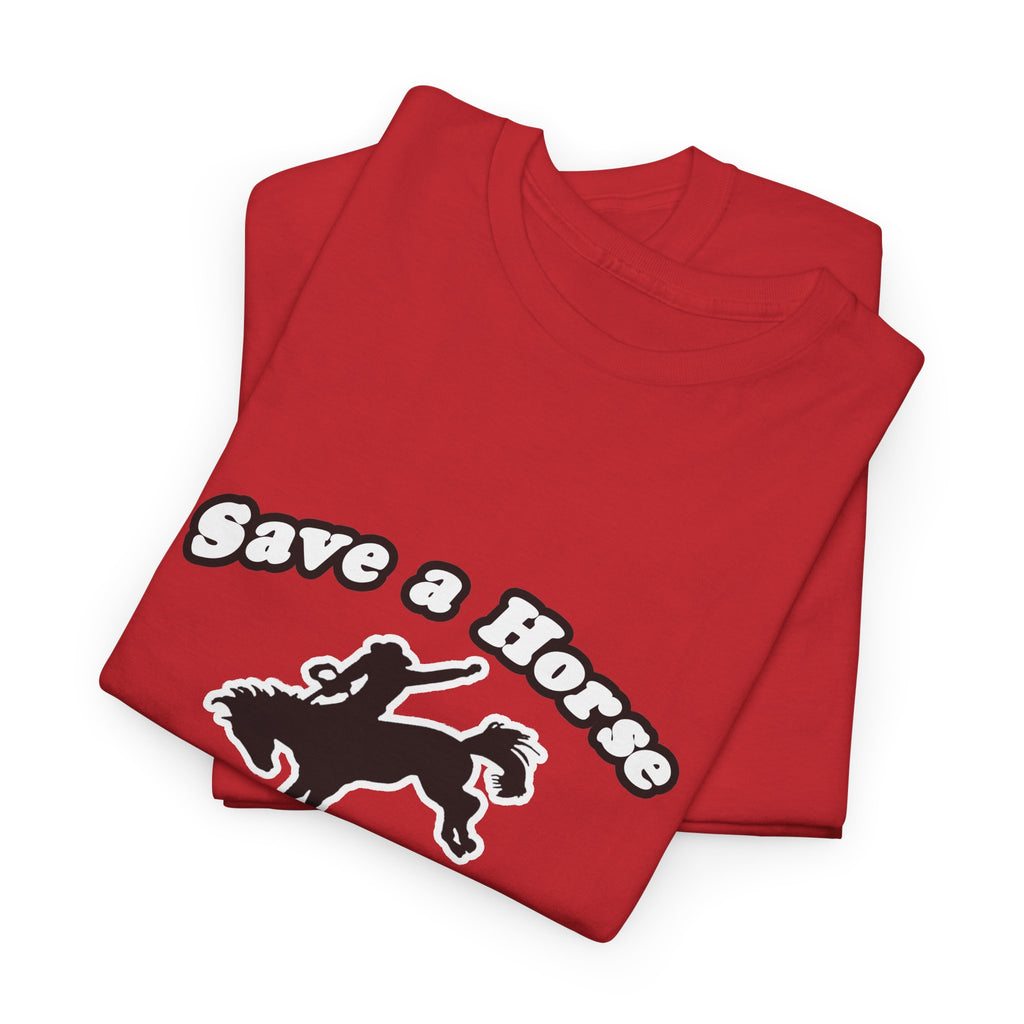 Save Horse Ride Biologist - Unisex Heavy Cotton Tee