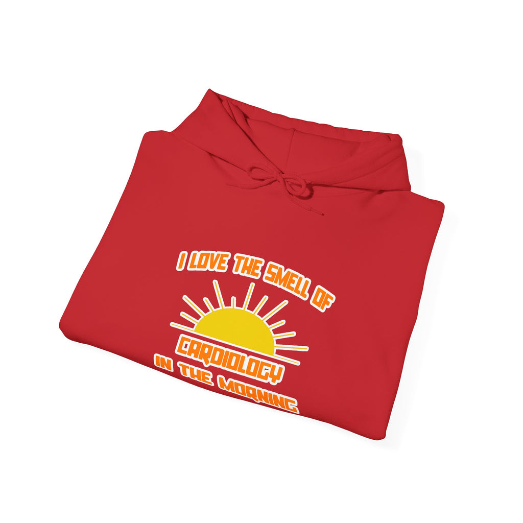 Smell of Cardiology in the Morning - Unisex Heavy Blend™ Hooded Sweatshirt