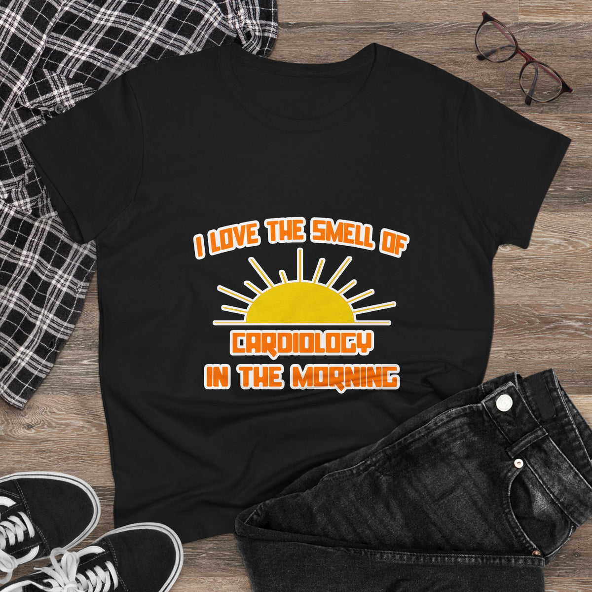 Smell of Cardiology in the Morning - Women's Midweight Cotton Tee