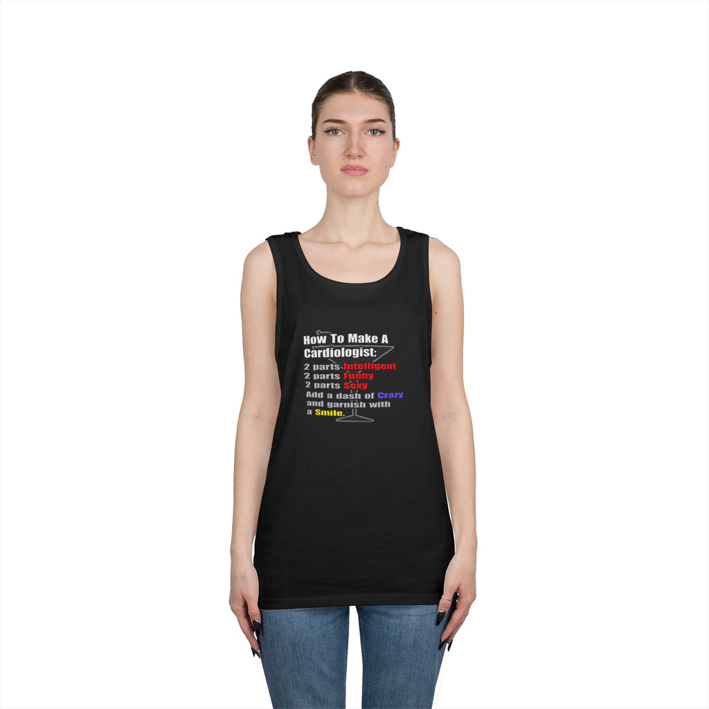 How To Make a Cardiologist - Unisex Heavy Cotton Tank Top