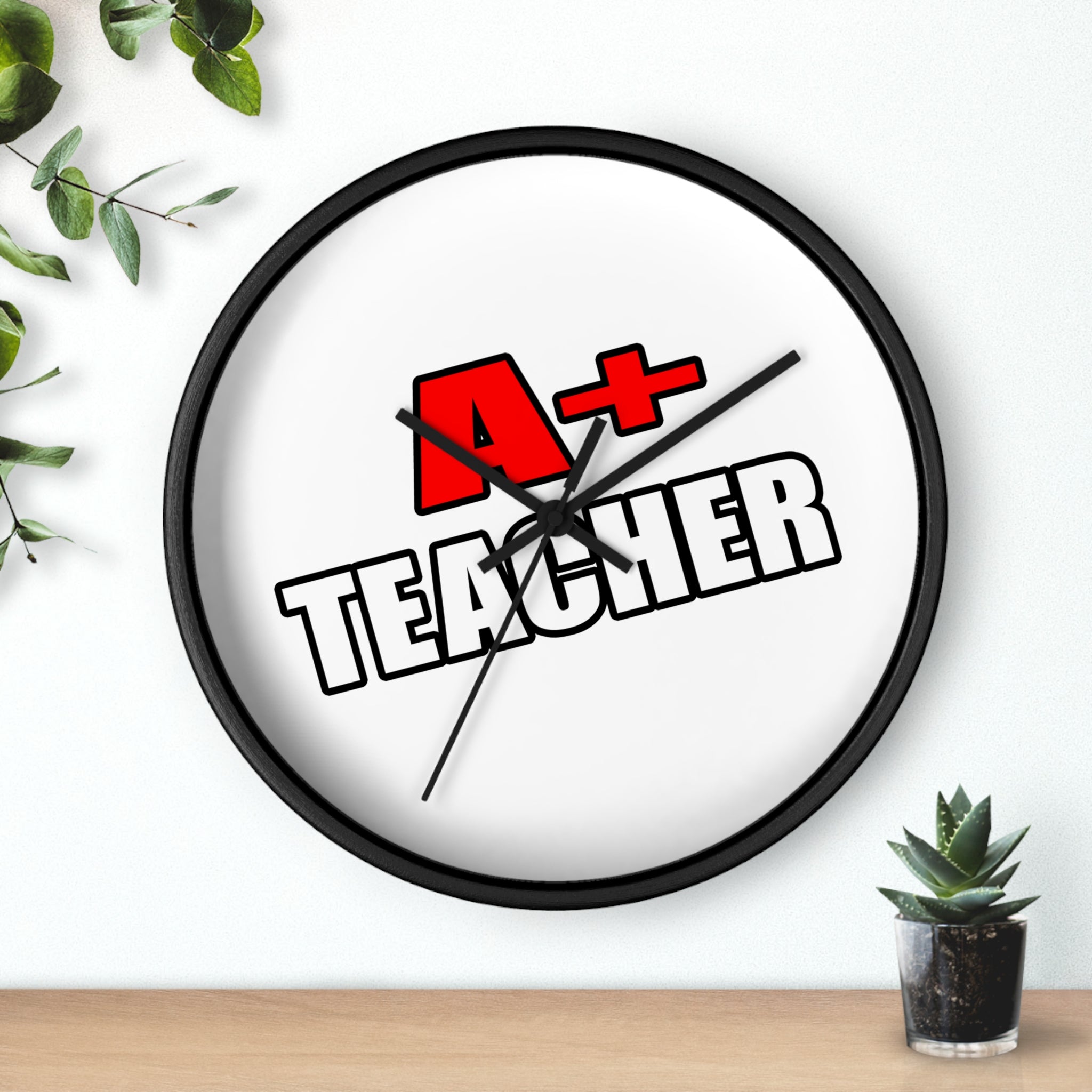 a plus teacher - Wall Clock