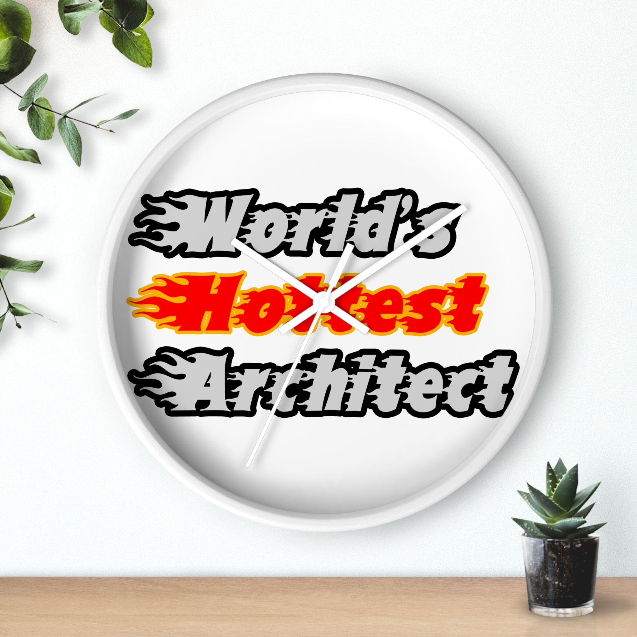 World's Hottest Architect - Wall Clock