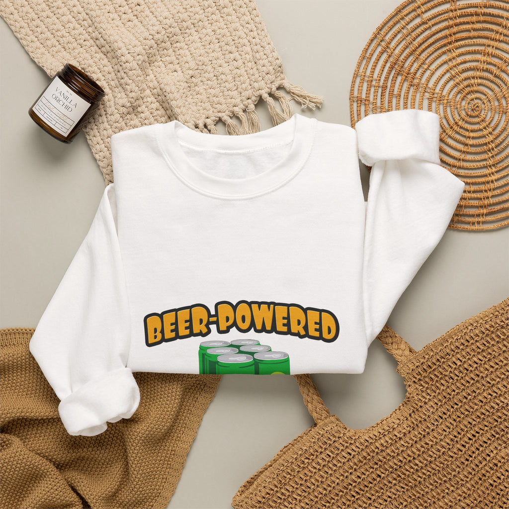 Beer Powered Teacher - Unisex Heavy Blend™ Crewneck Sweatshirt
