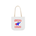 Super Nurse (2) - Canvas Tote Bag, 5-Color Straps