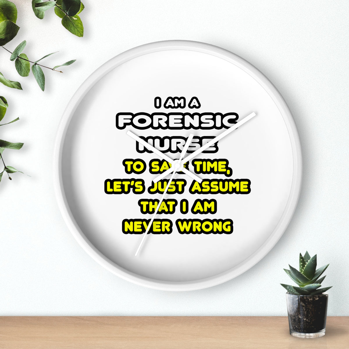 Funny Forensic Nurse T Shirts and Gifts - Wall Clock