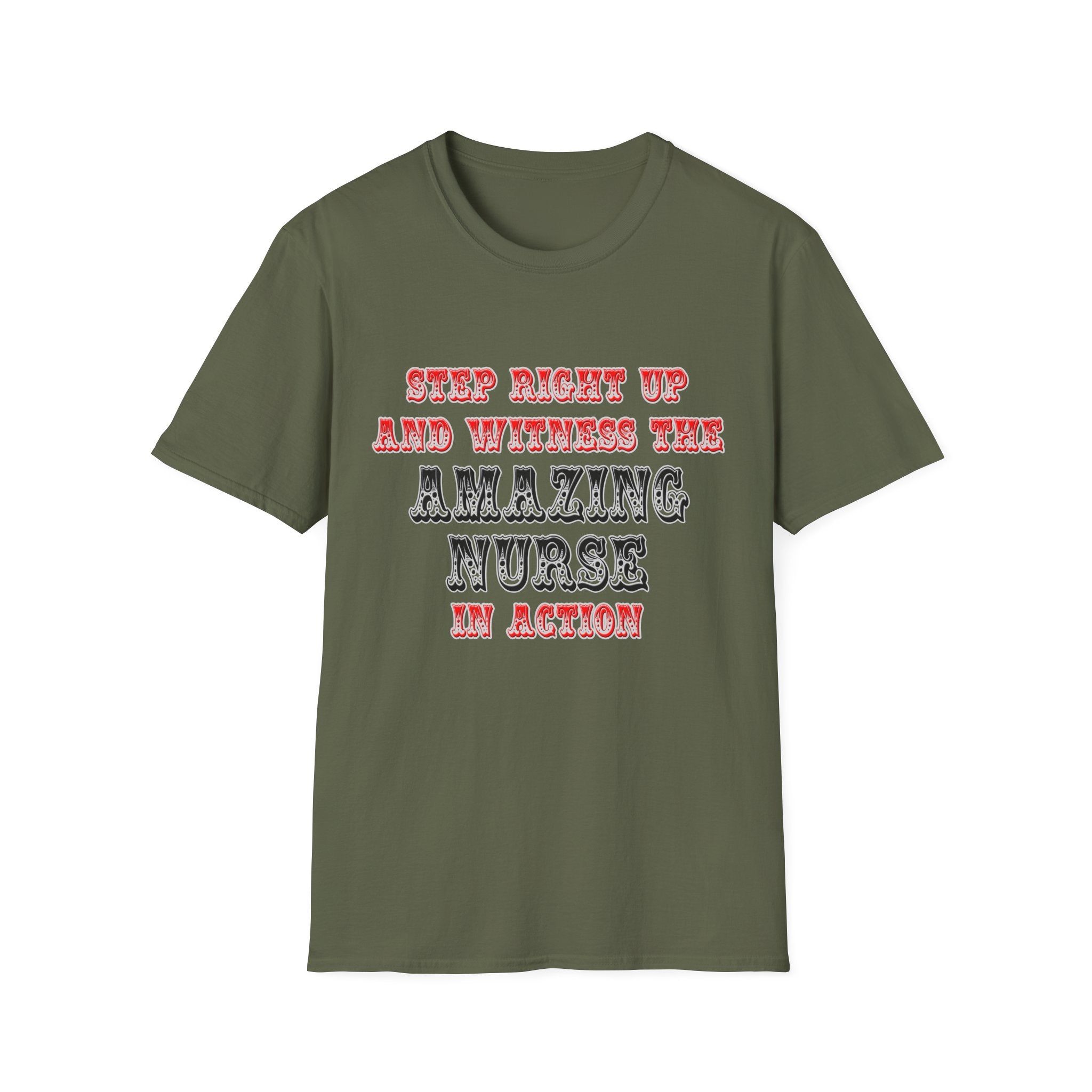 Amazing Nurse In Action - Unisex Softstyle T-Shirt