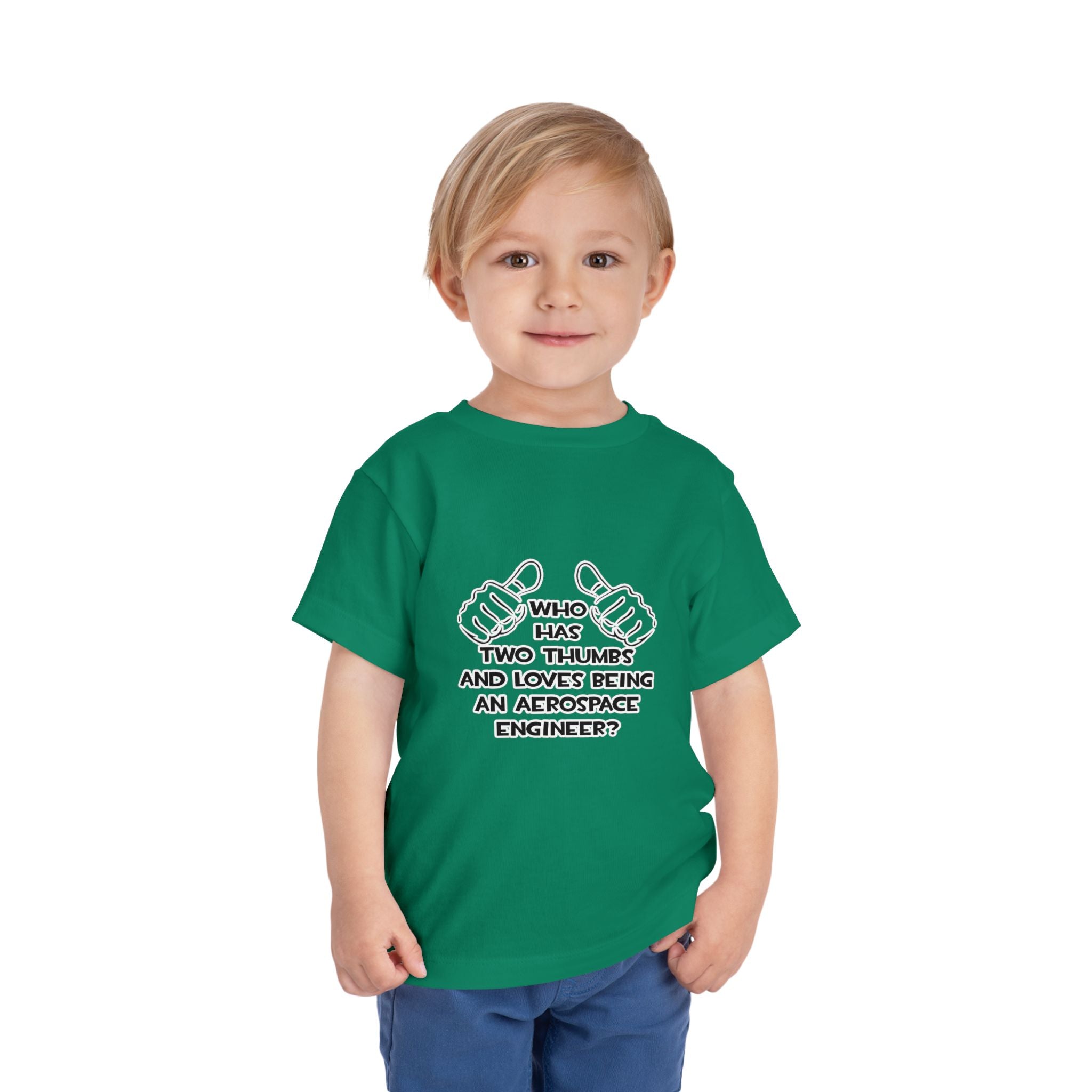 Two Thumbs...Aerospace Engineer - Toddler Short Sleeve Tee