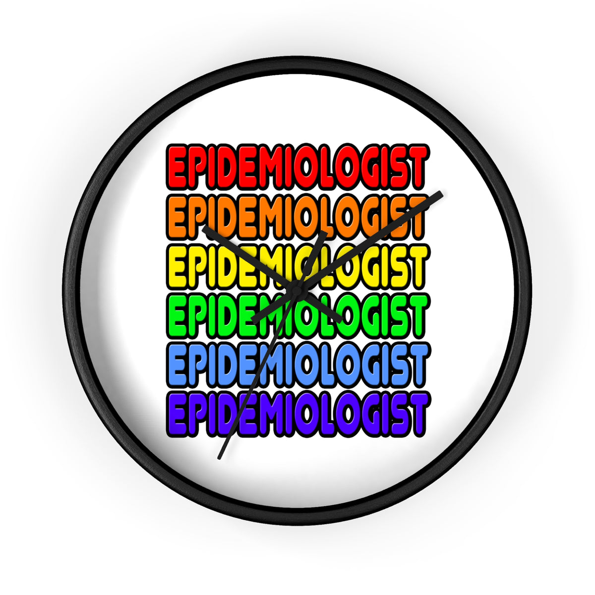 Rainbow Epidemiologist - Wall Clock