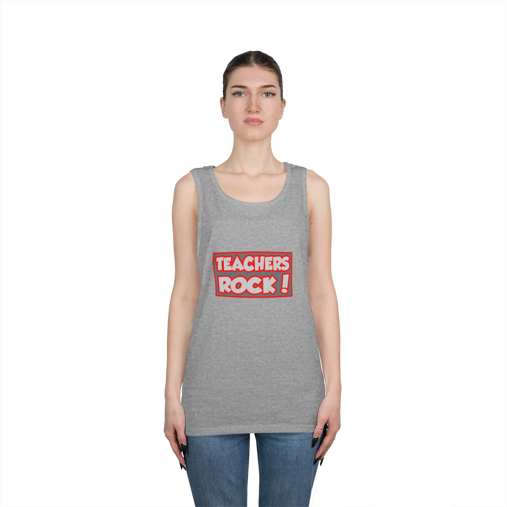 Teachers Rock! - Unisex Heavy Cotton Tank Top