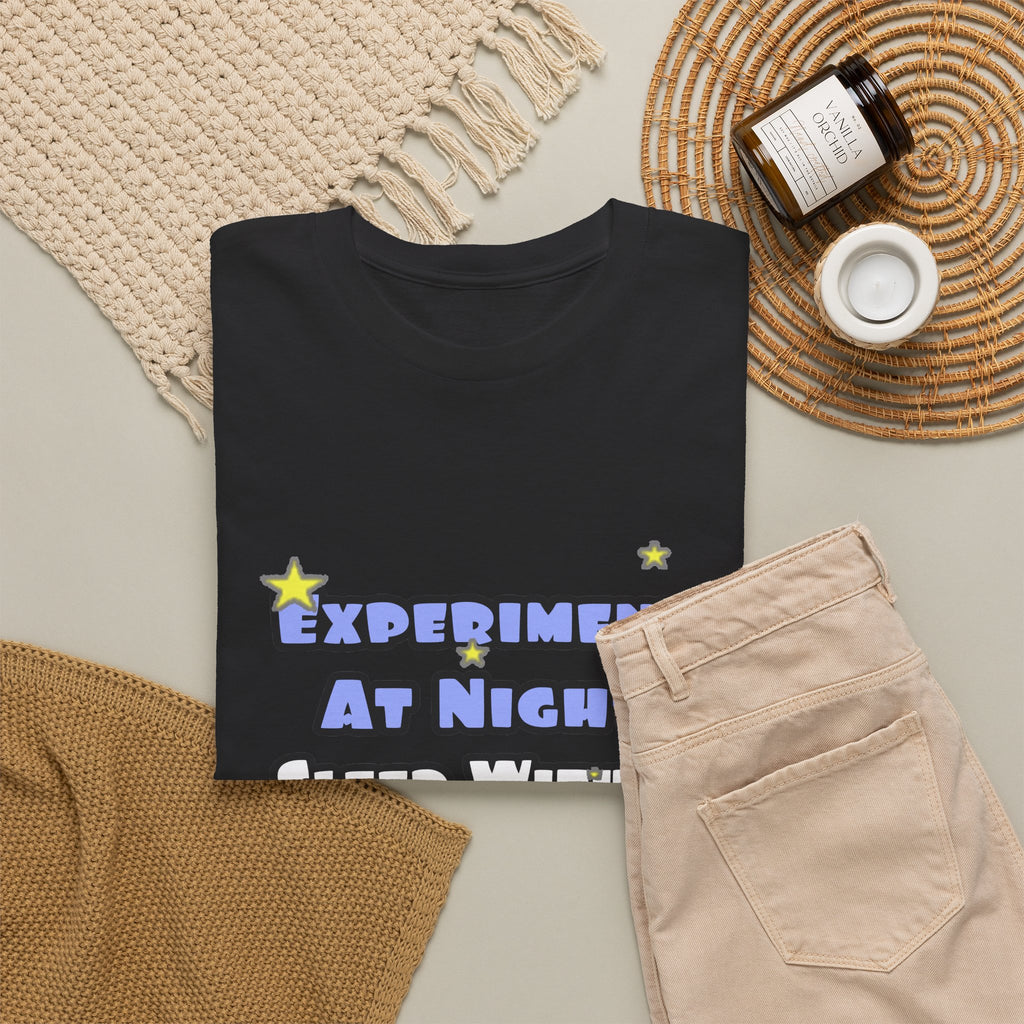 Experiment At Night...Sleep With a Biologist - Unisex Heavy Cotton Tee