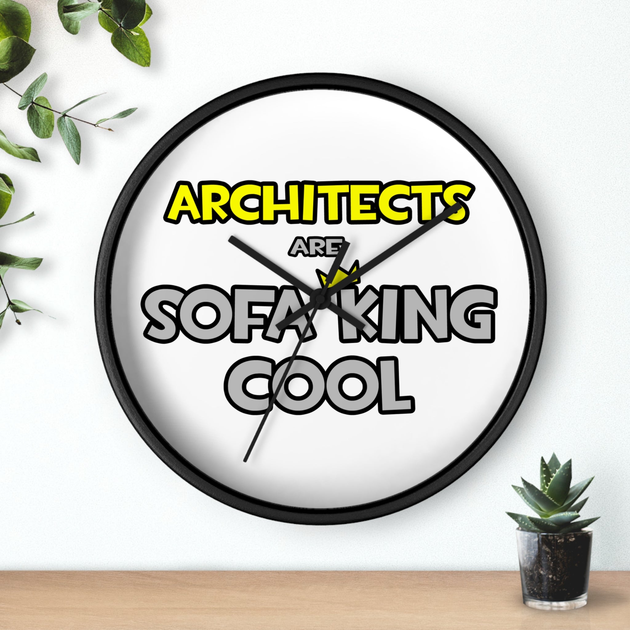 Architects Are Sofa King Cool - Wall Clock