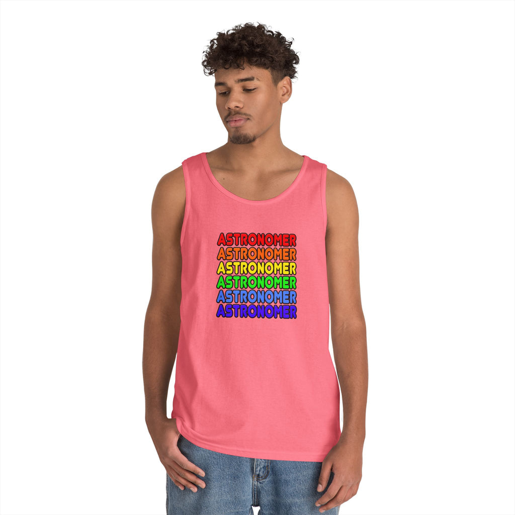 Rainbow Astronomer - Unisex Heavy Cotton Tank Top