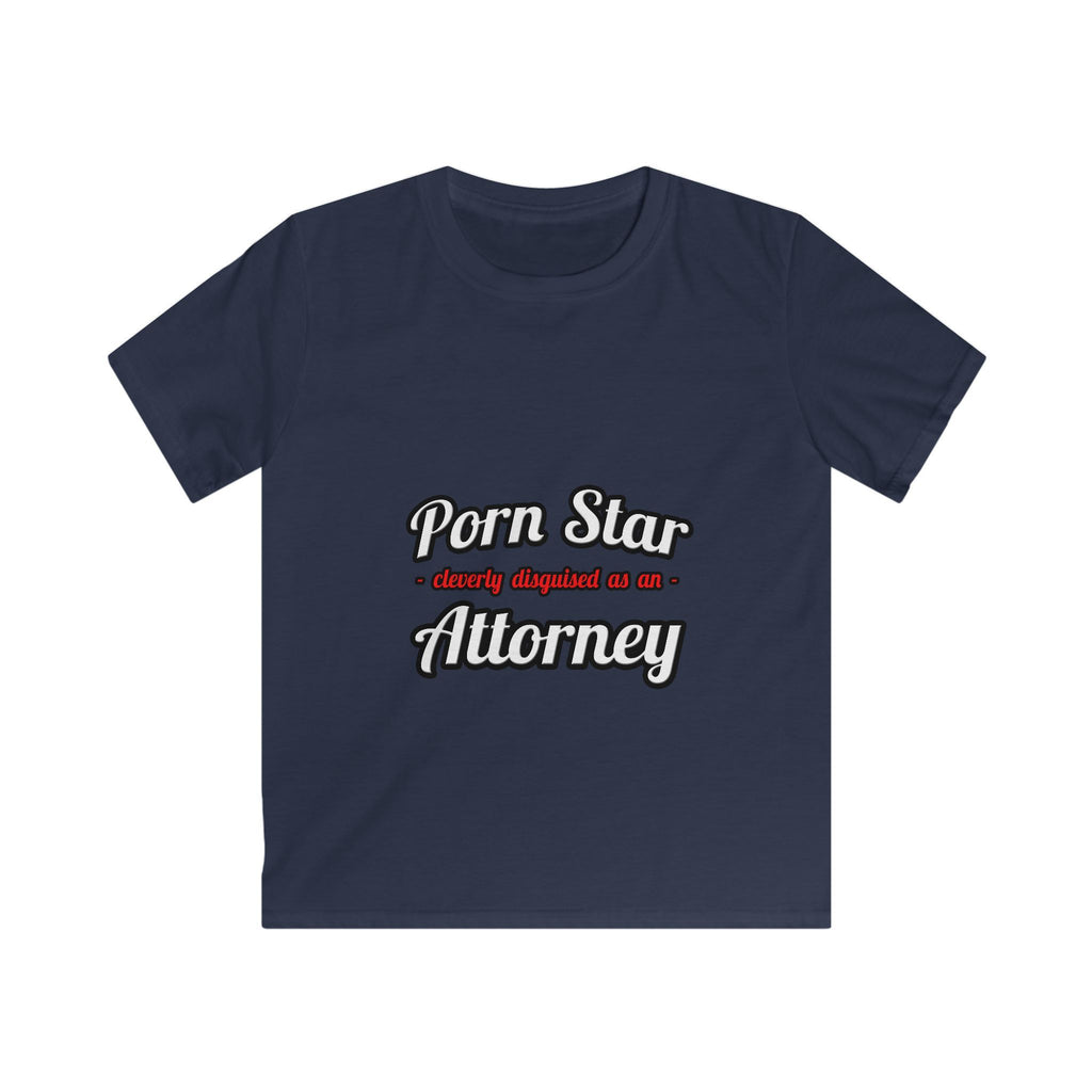 Porn Star... Attorney - Kids Softstyle Tee