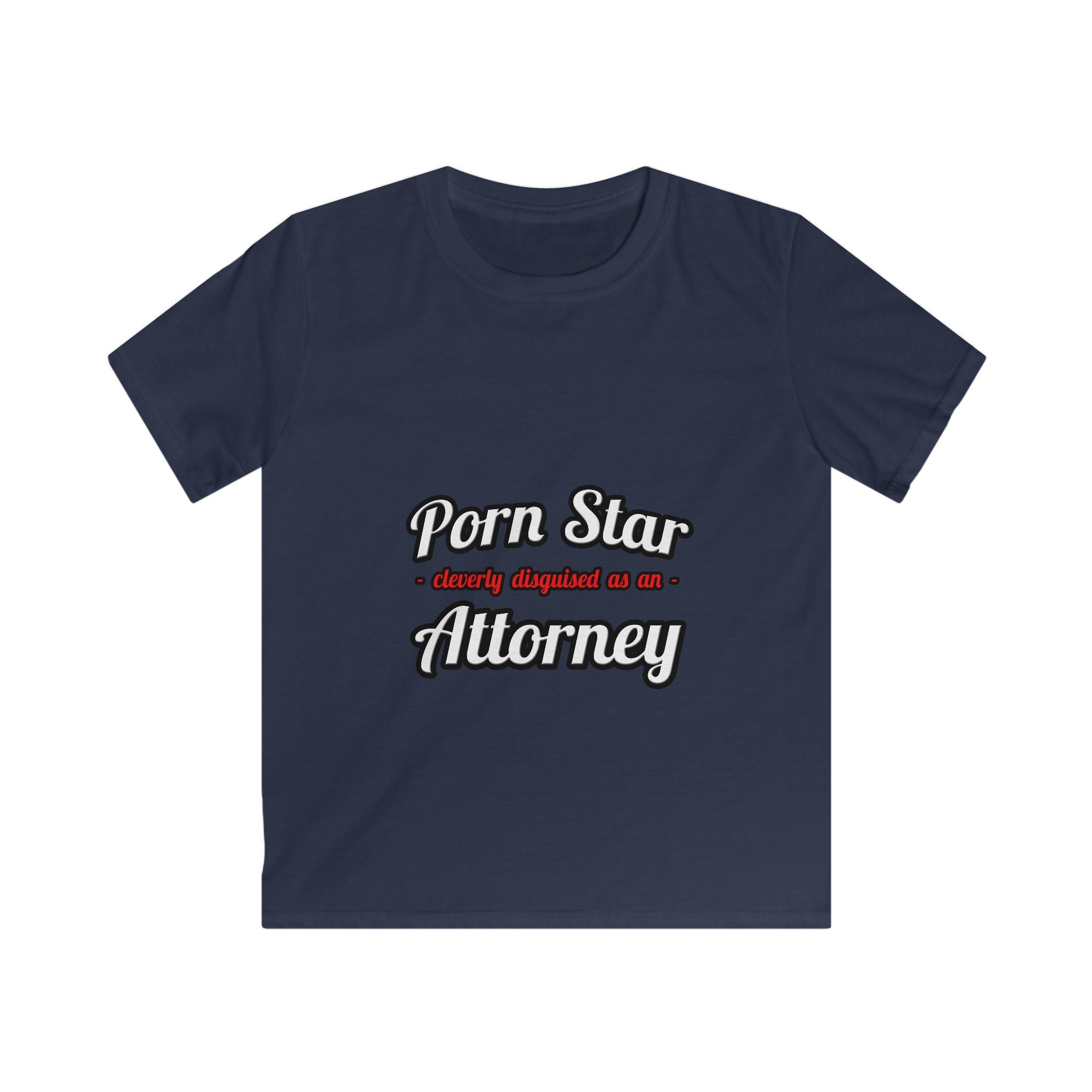 Porn Star... Attorney - Kids Softstyle Tee