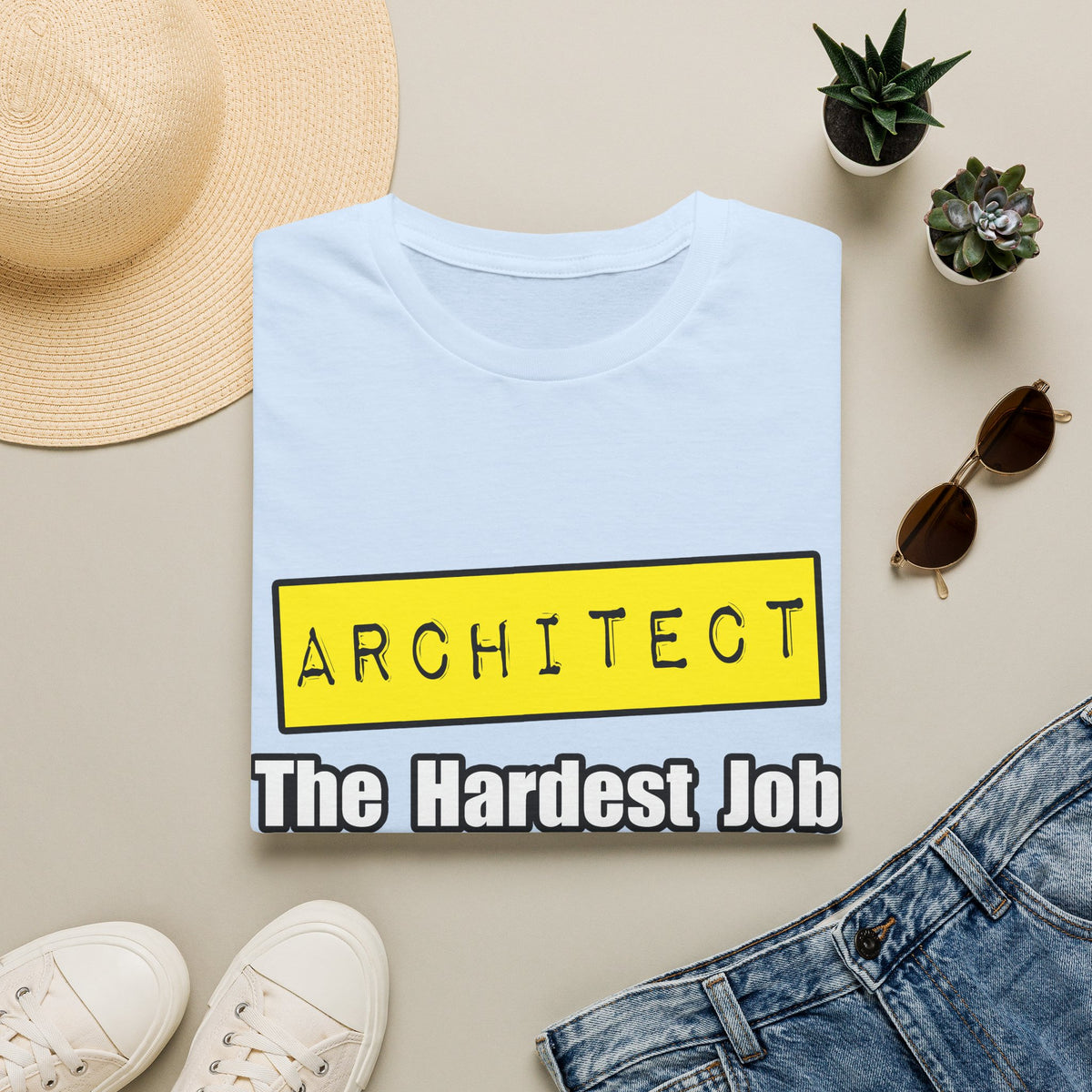 Architect...Hardest Job You'll Ever Love - Unisex Softstyle T-Shirt