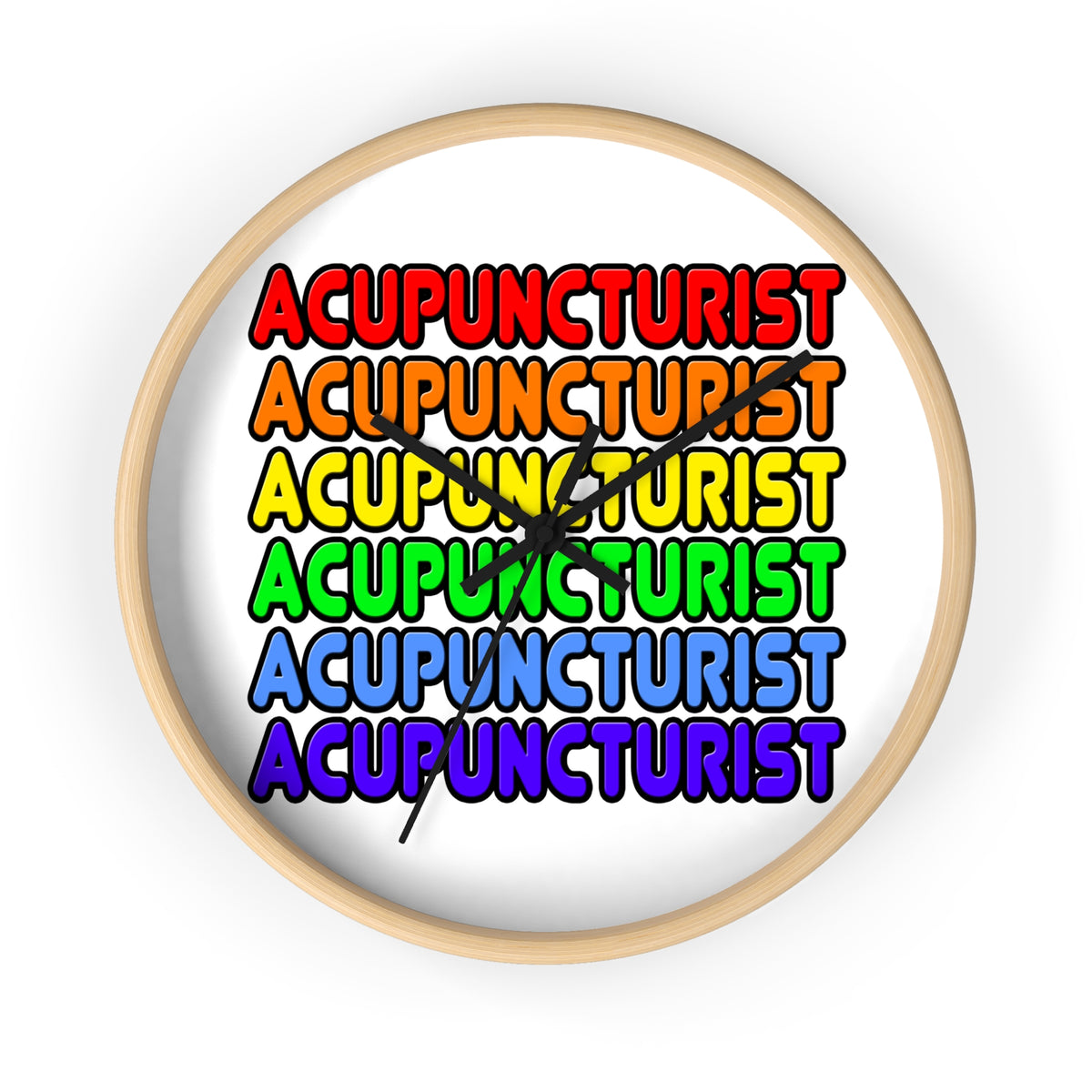 Rainbow Acupuncturist - Wall Clock