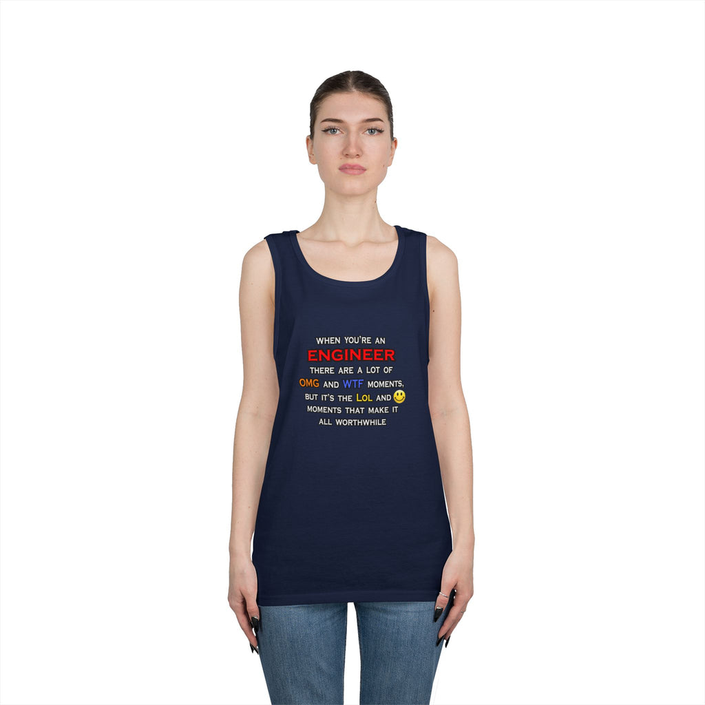 Engineer ... OMG WTF LOL - Unisex Heavy Cotton Tank Top