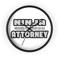 Ninja Cleverly Disguised As An Attorney - Wall Clock