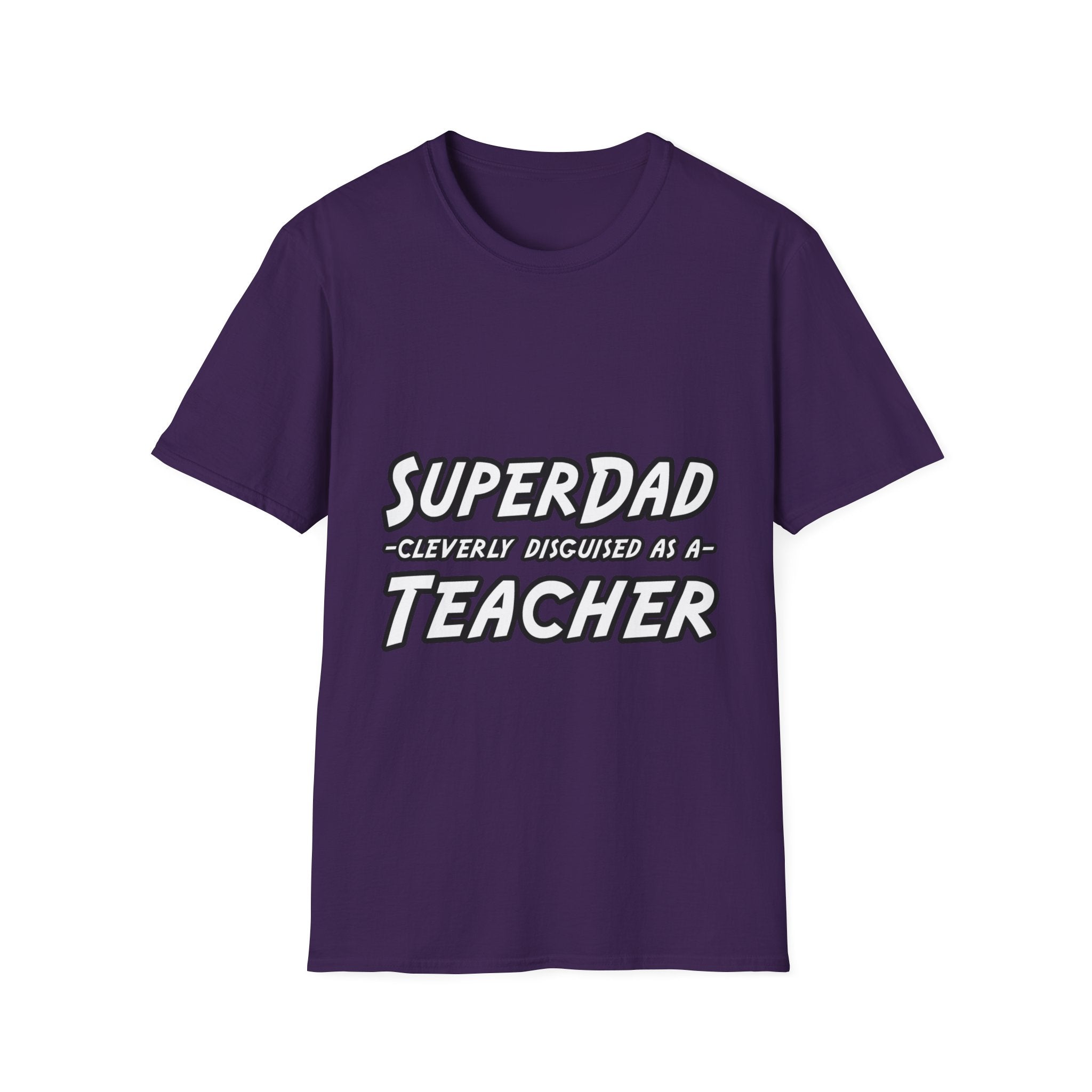 superdad dark teacher - Unisex Softstyle T-Shirt