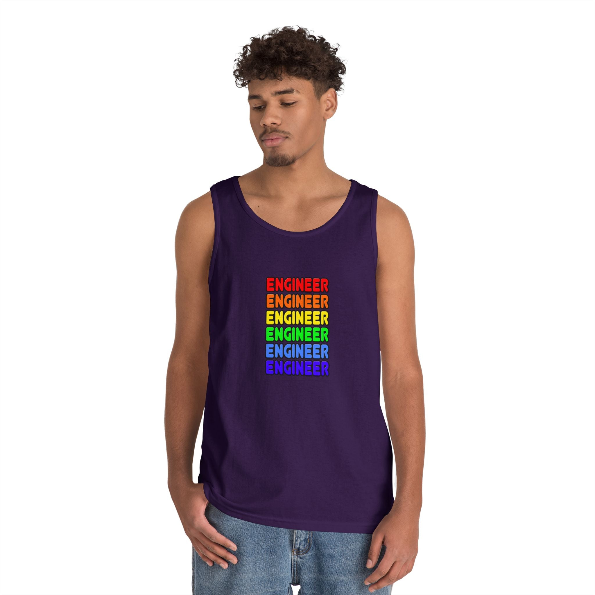 Rainbow Engineer - Unisex Heavy Cotton Tank Top