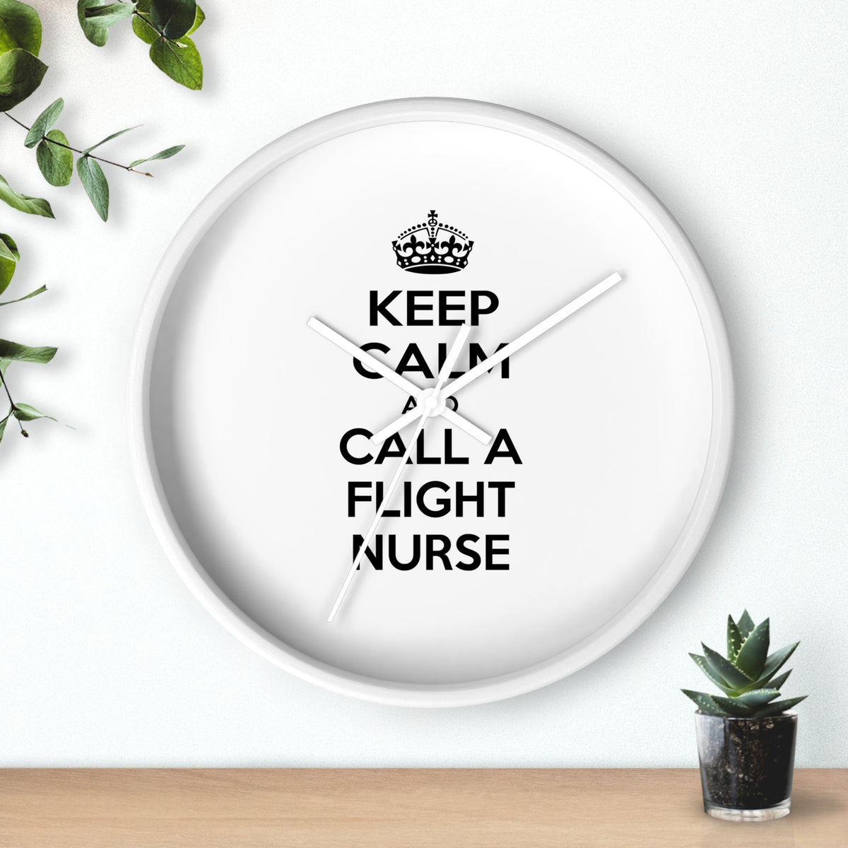 Keep Calm and Call a Flight Nurse - Wall Clock