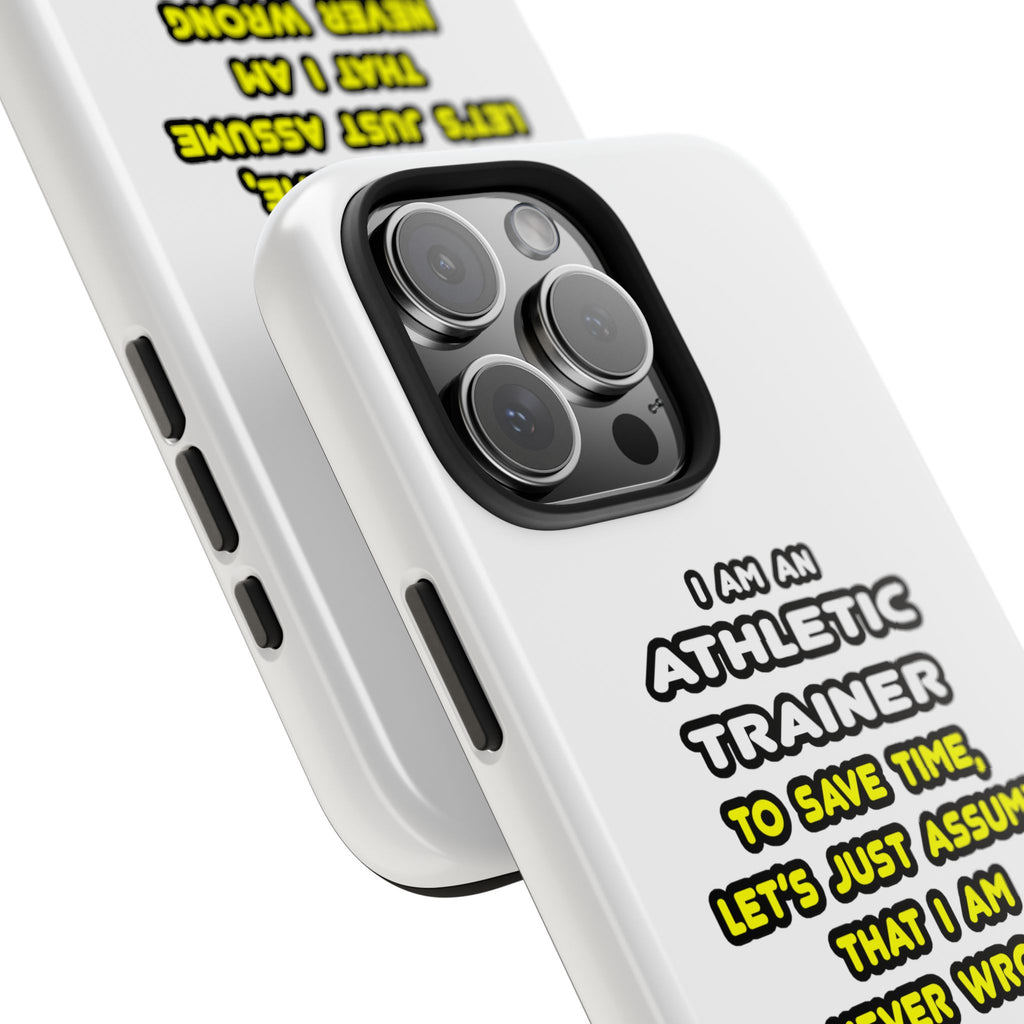 Funny Athletic Trainer T Shirts - Tough Phone Cases
