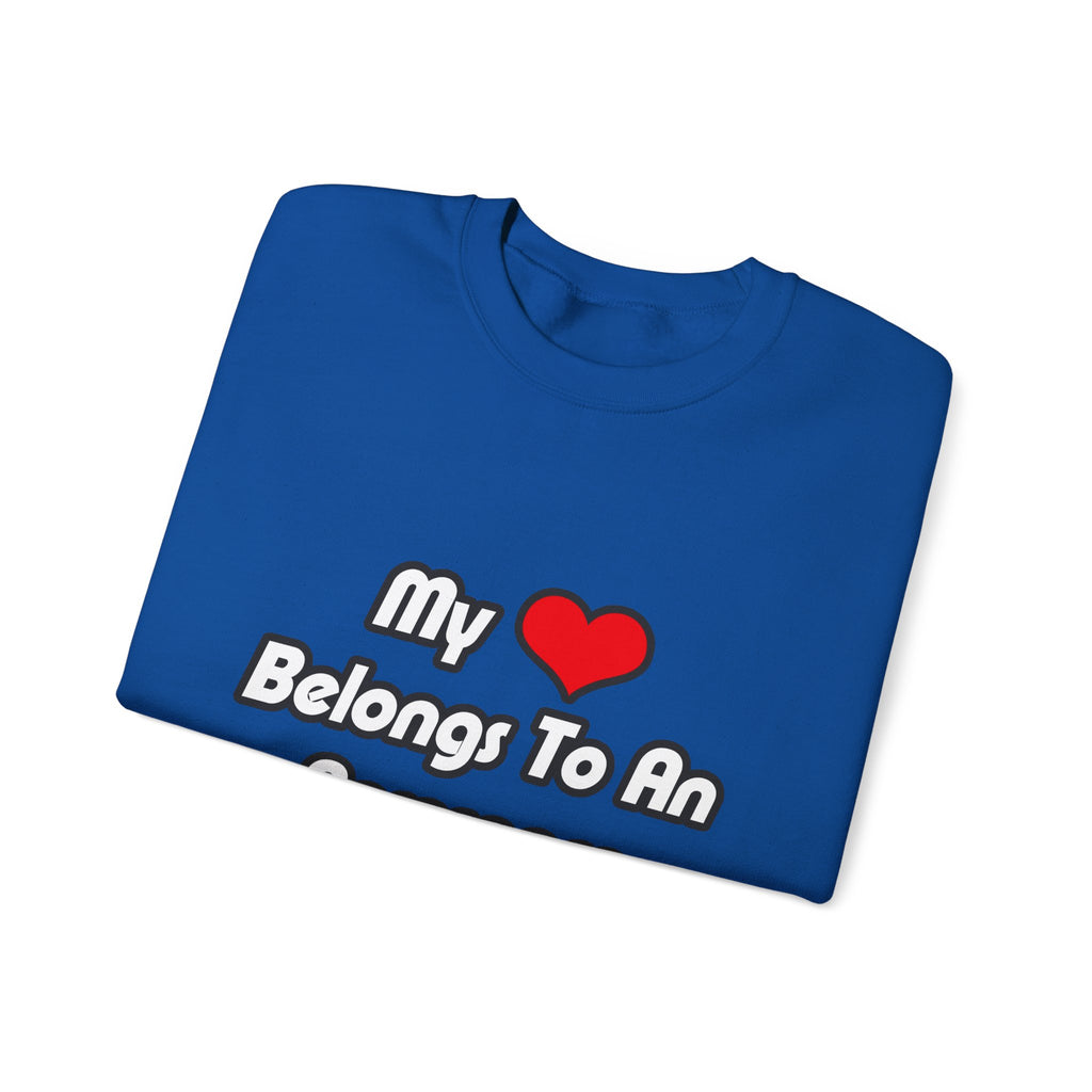 My Heart Belongs To An Aerospace Engineer - Unisex Heavy Blend™ Crewneck Sweatshirt