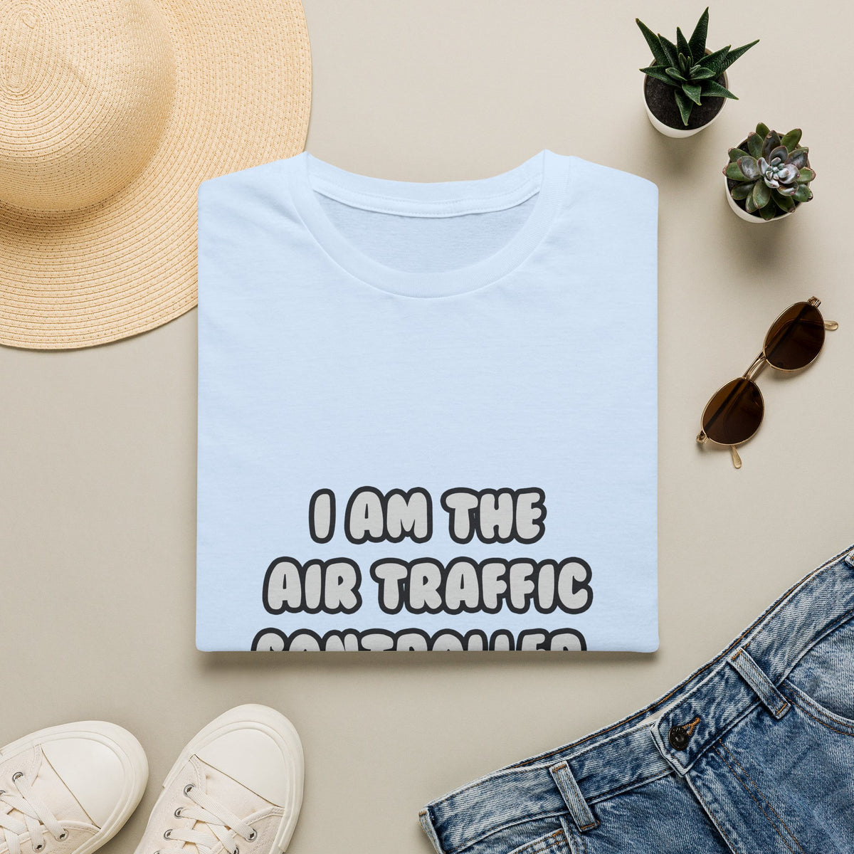 Deal With It ... Funny Air Traffic Controller - Unisex Softstyle T-Shirt