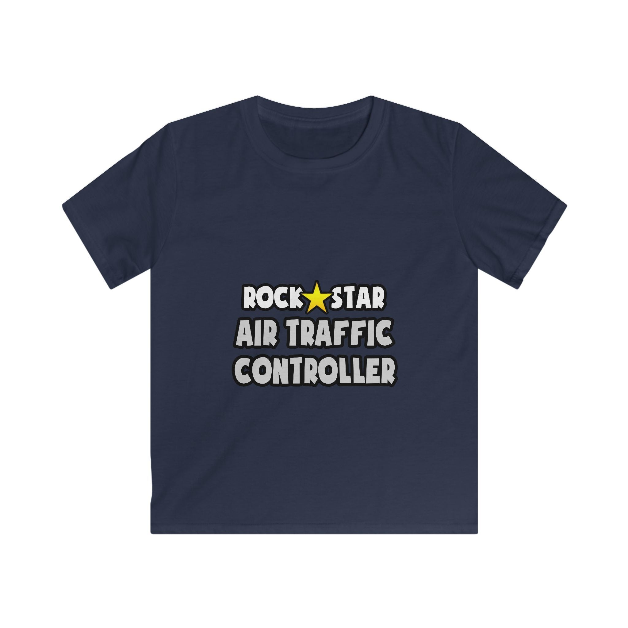 Rock Star Air Traffic Controller - Kids Softstyle Tee