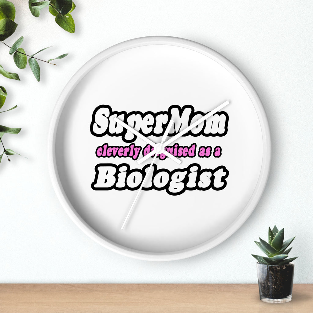 SuperMom Biologist - Wall Clock
