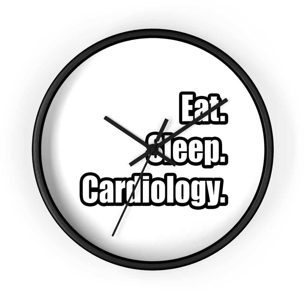 Eat. Sleep. Cardiology - Wall Clock
