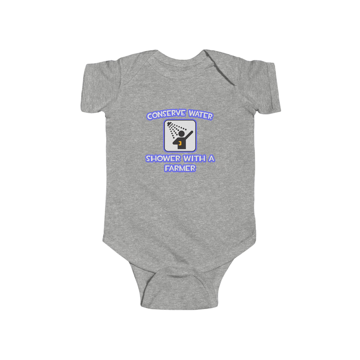 Conserve Water .. Shower With a Farmer - Infant Fine Jersey Bodysuit
