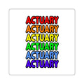 Rainbow Actuary - Square Stickers